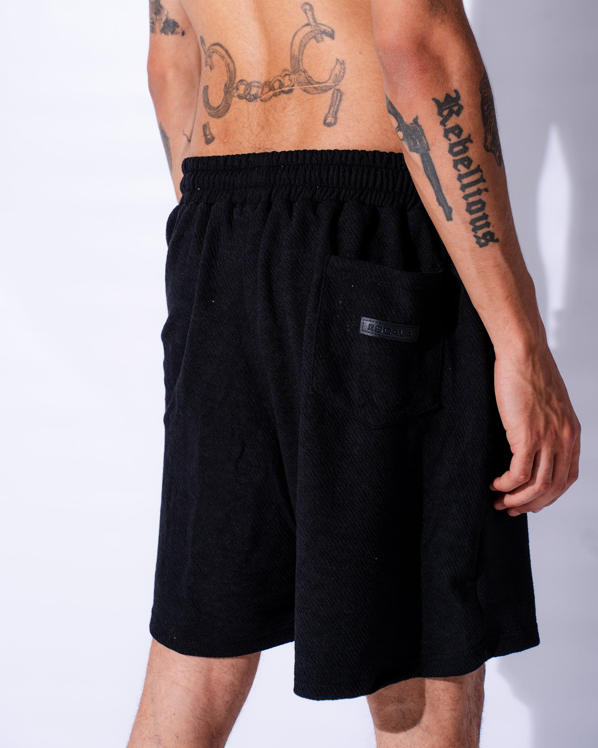 Black Waffle Short