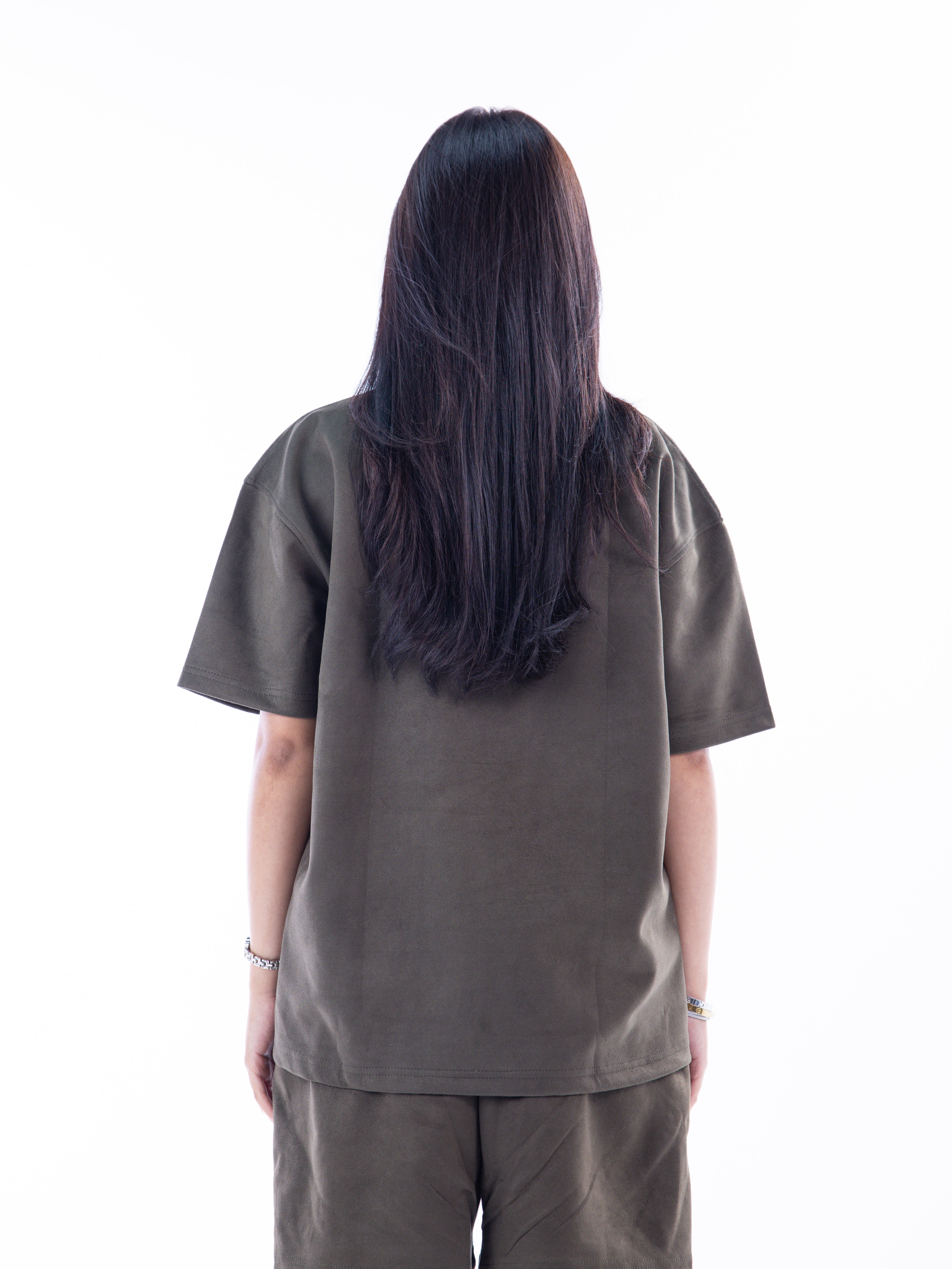 Olive Velvet T-shirt – Escala (view 5)