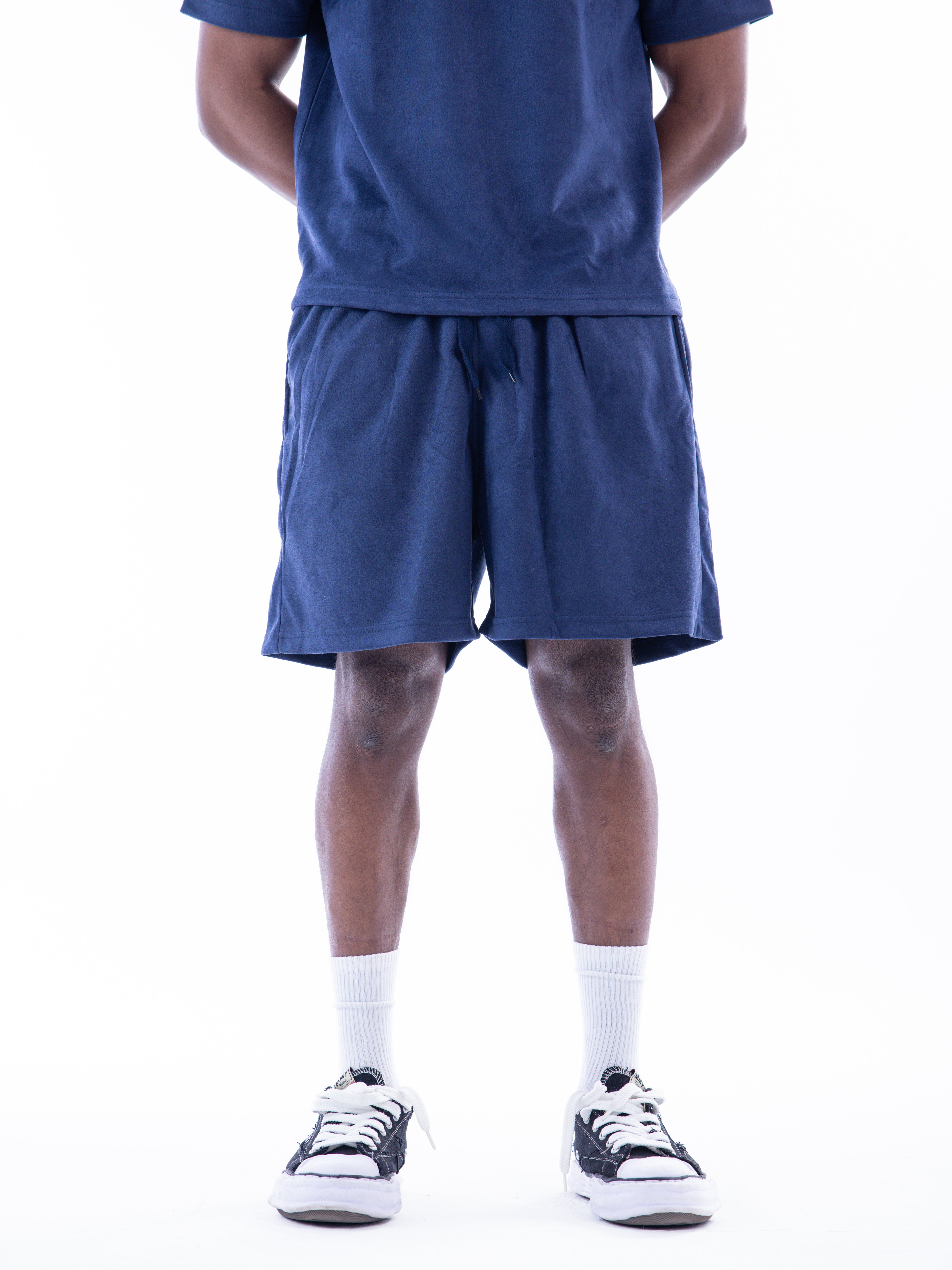 Navy Velvet Short