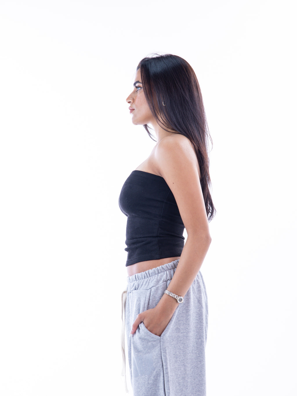 Black Velvet Tube Top – Escala (view 6)