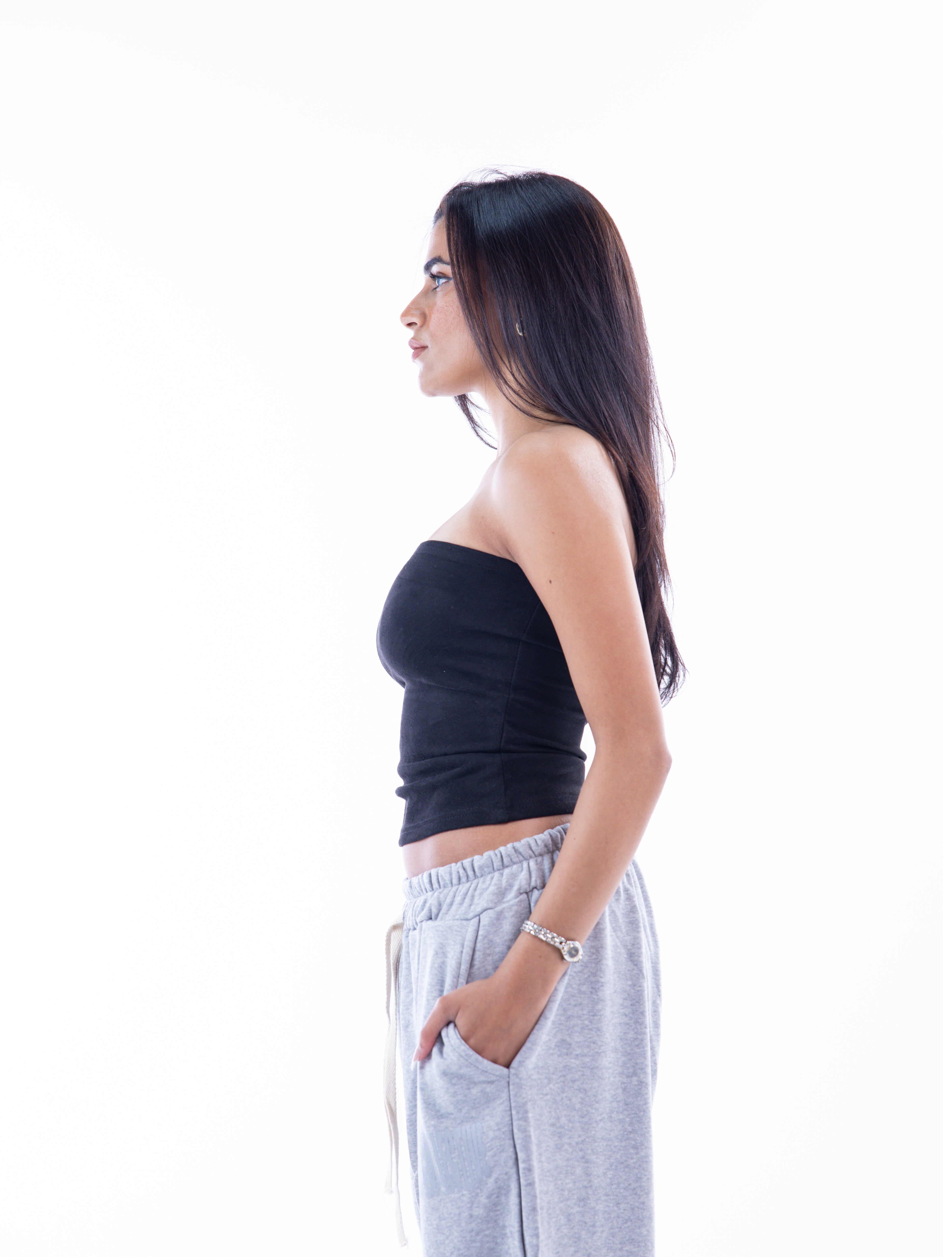 Black Velvet Tube Top – Escala (view 6)