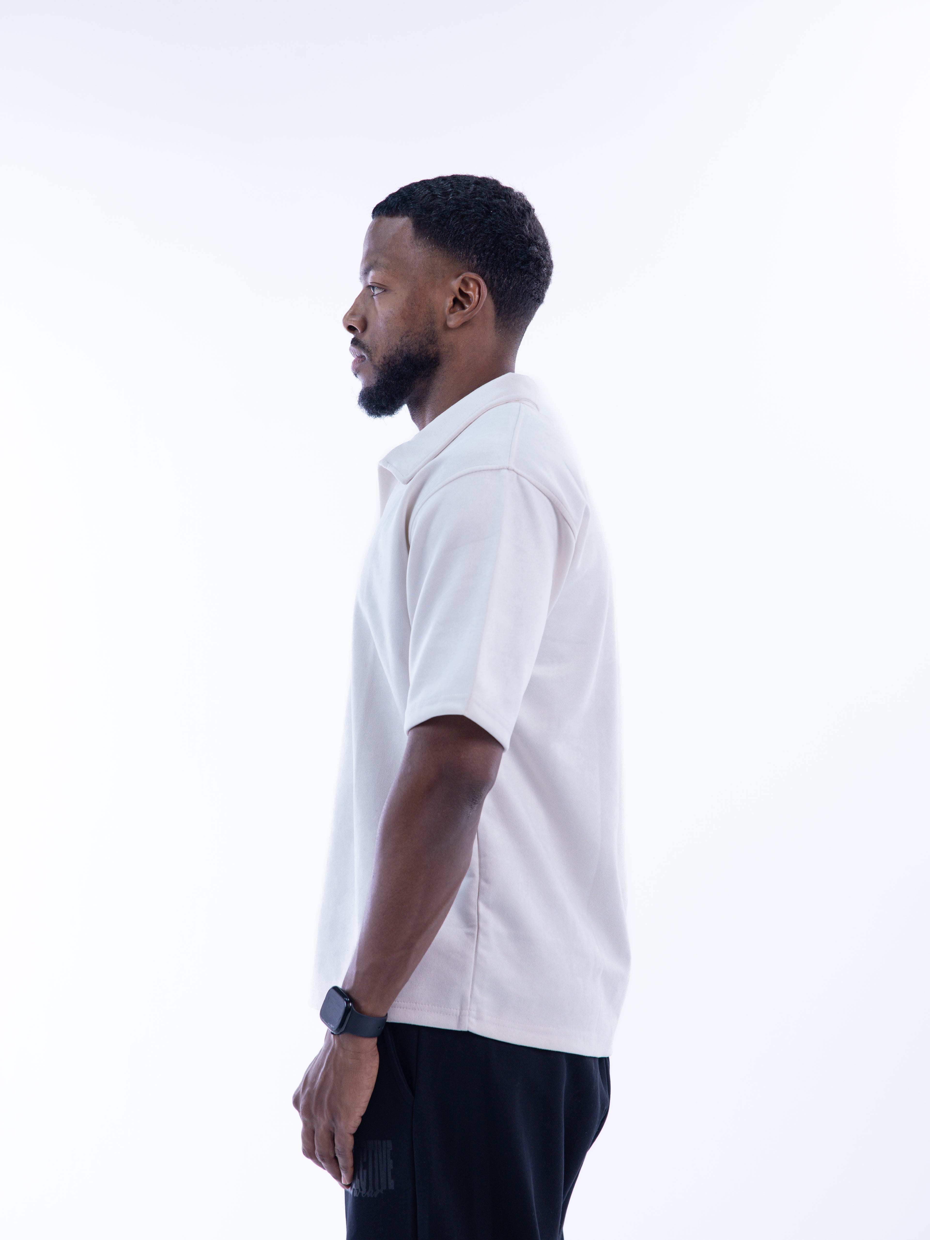 Off-white Velvet Polo T-shirt
