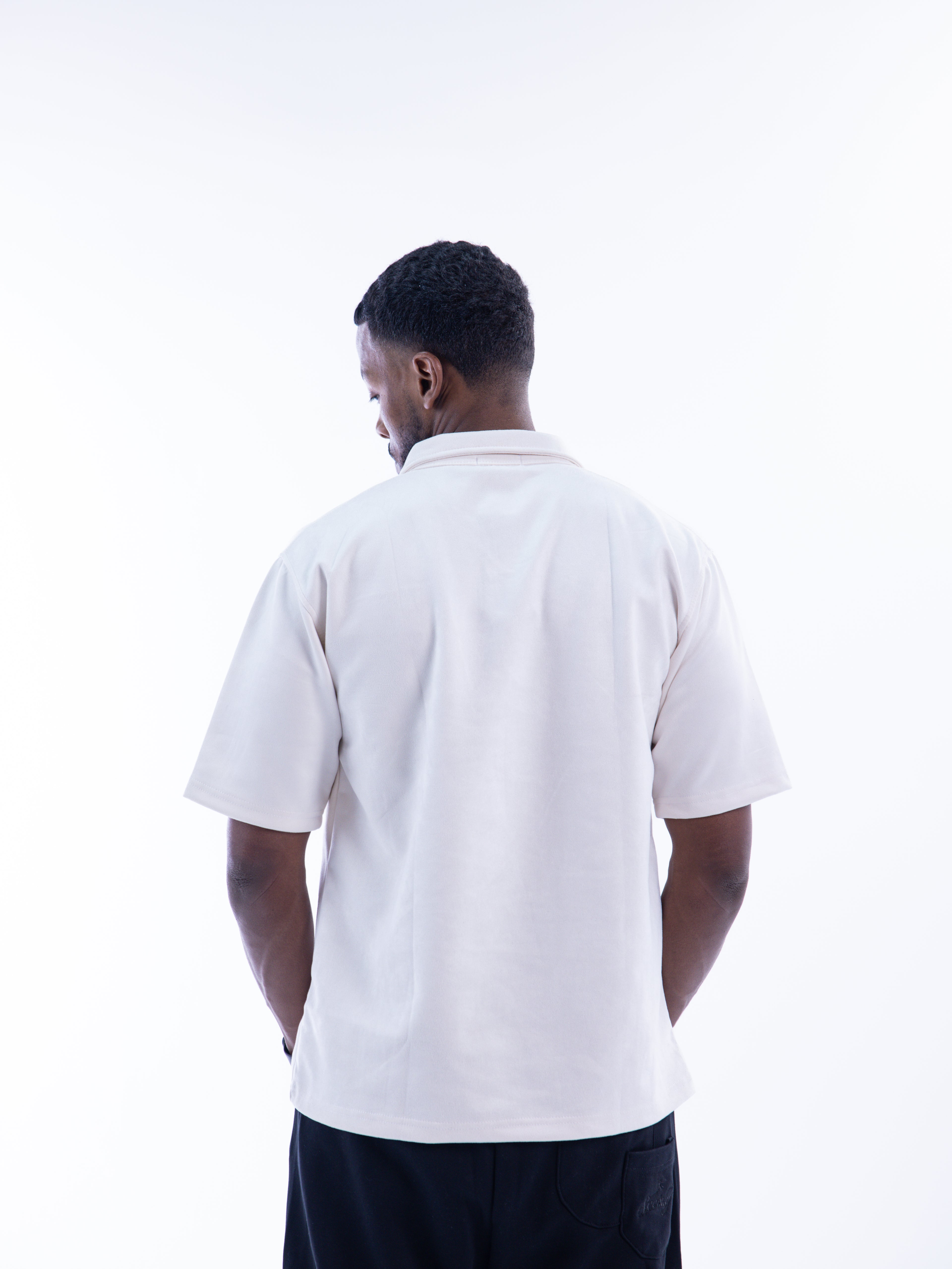 Off-white Velvet Polo T-shirt