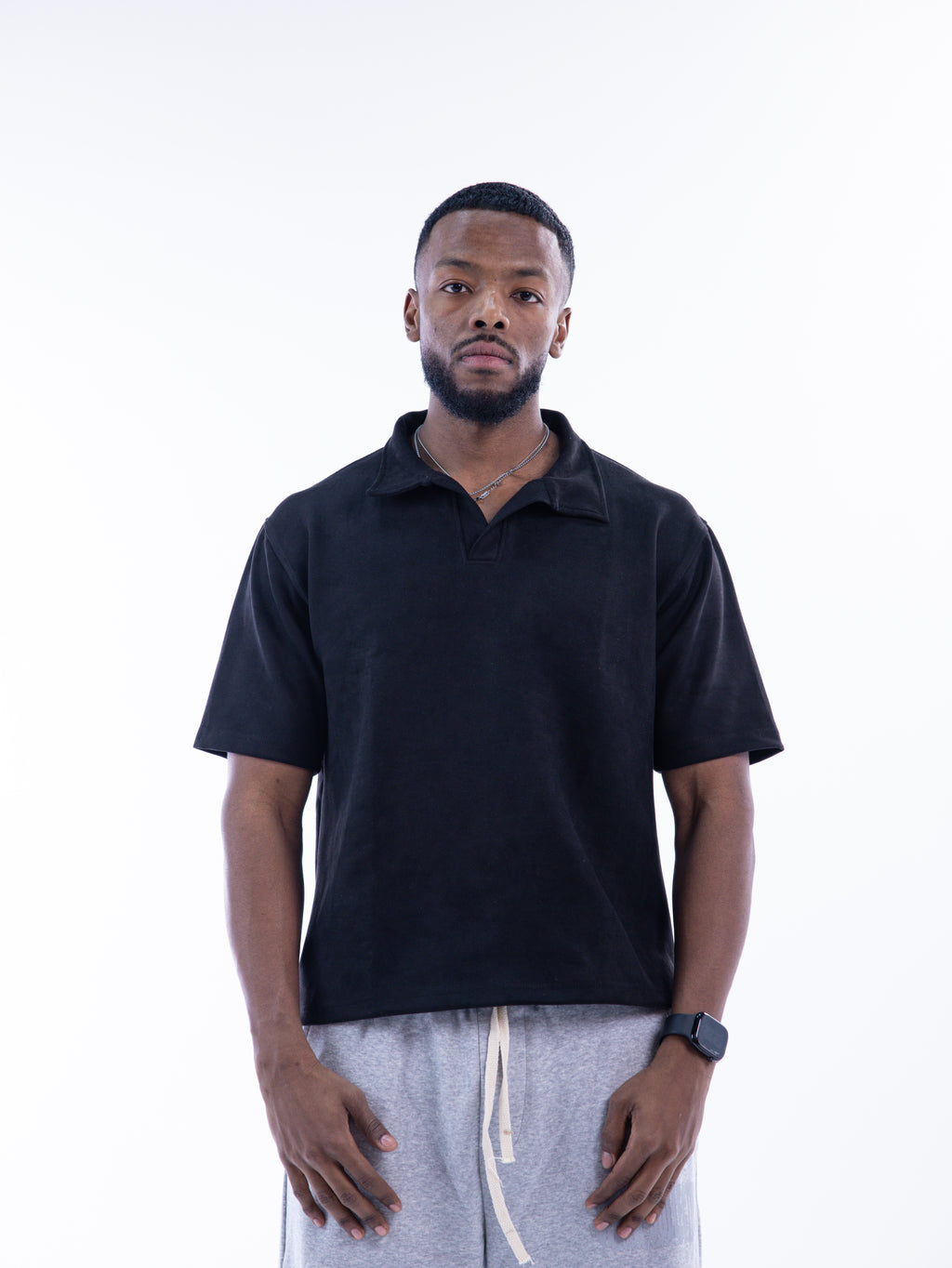 Black Velvet Polo T-shirt – Escala