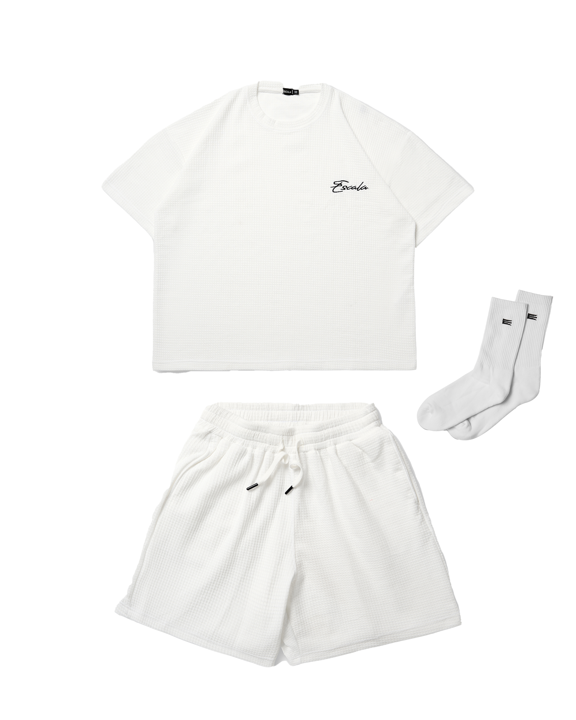 White Waffle Set