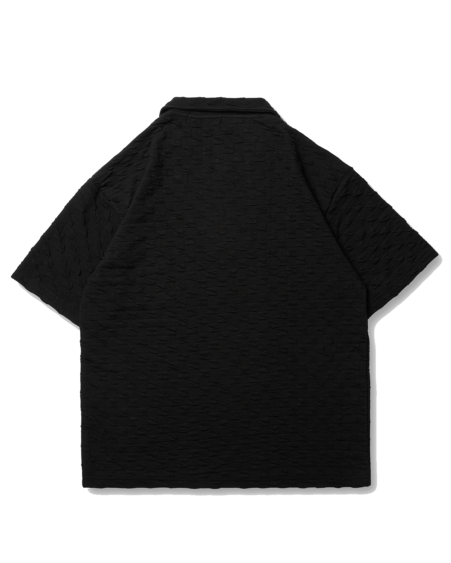 Textured Black Polo