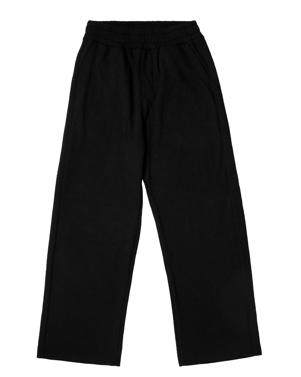 Black Waffle Pants