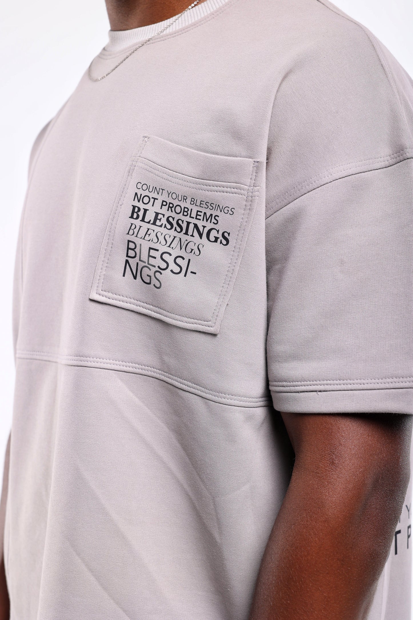 “Count Blessings” Grey T-shirt