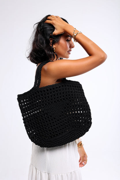 Black Knit Bag