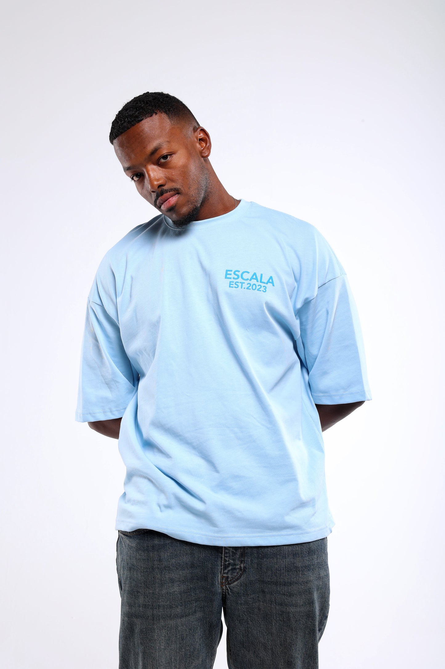 "Always Husltin" Baby Blue T-shirt