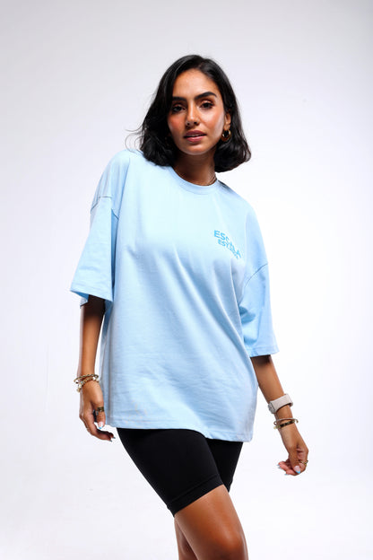 "Always Husltin" Baby Blue T-shirt