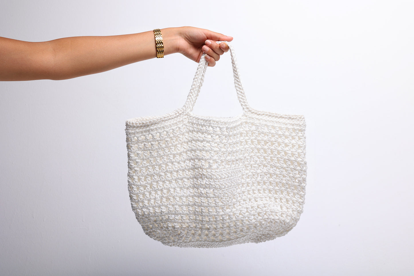 White Knit Bag