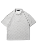 Textured Gray Polo
