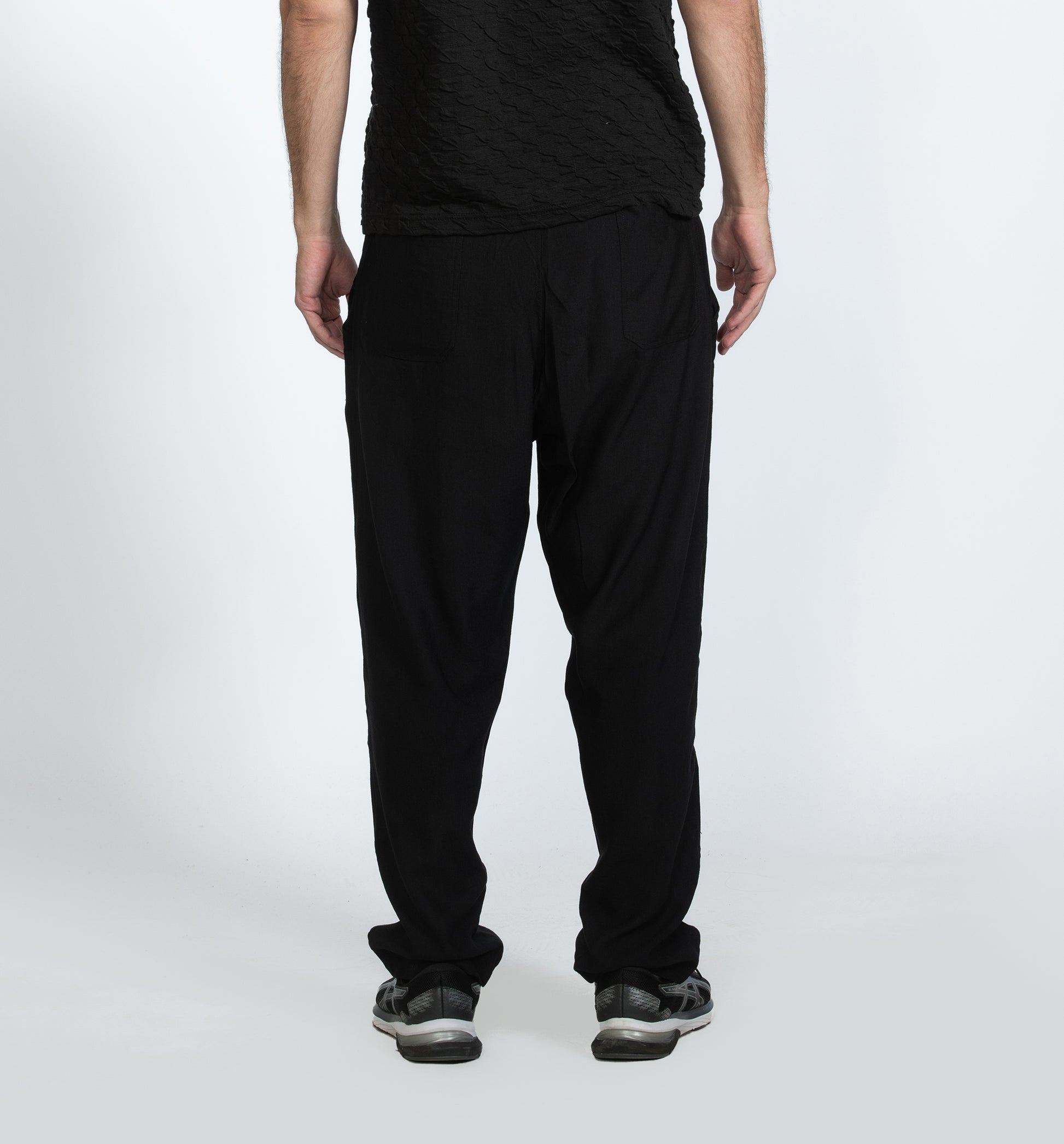 Black Waffle Pants