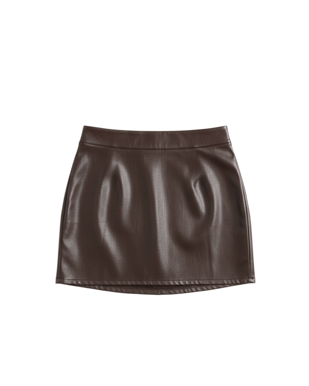 Brown Leather Skirt