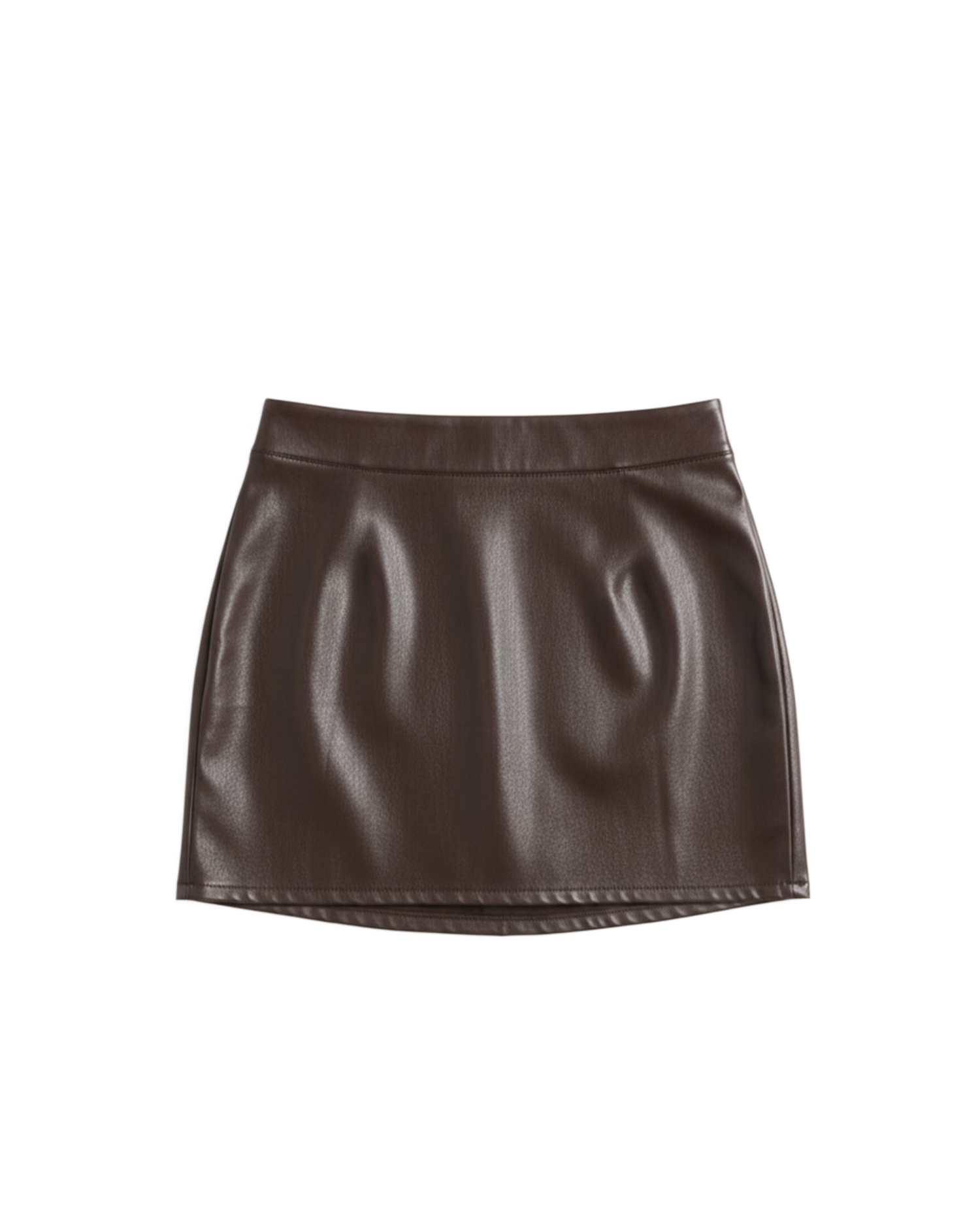 Brown Leather Skirt