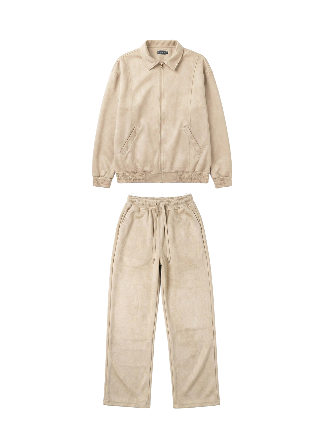 Nude Suede Tracksuit