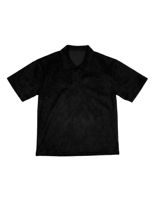 Black Velvet Polo T-shirt – Escala (view 2)
