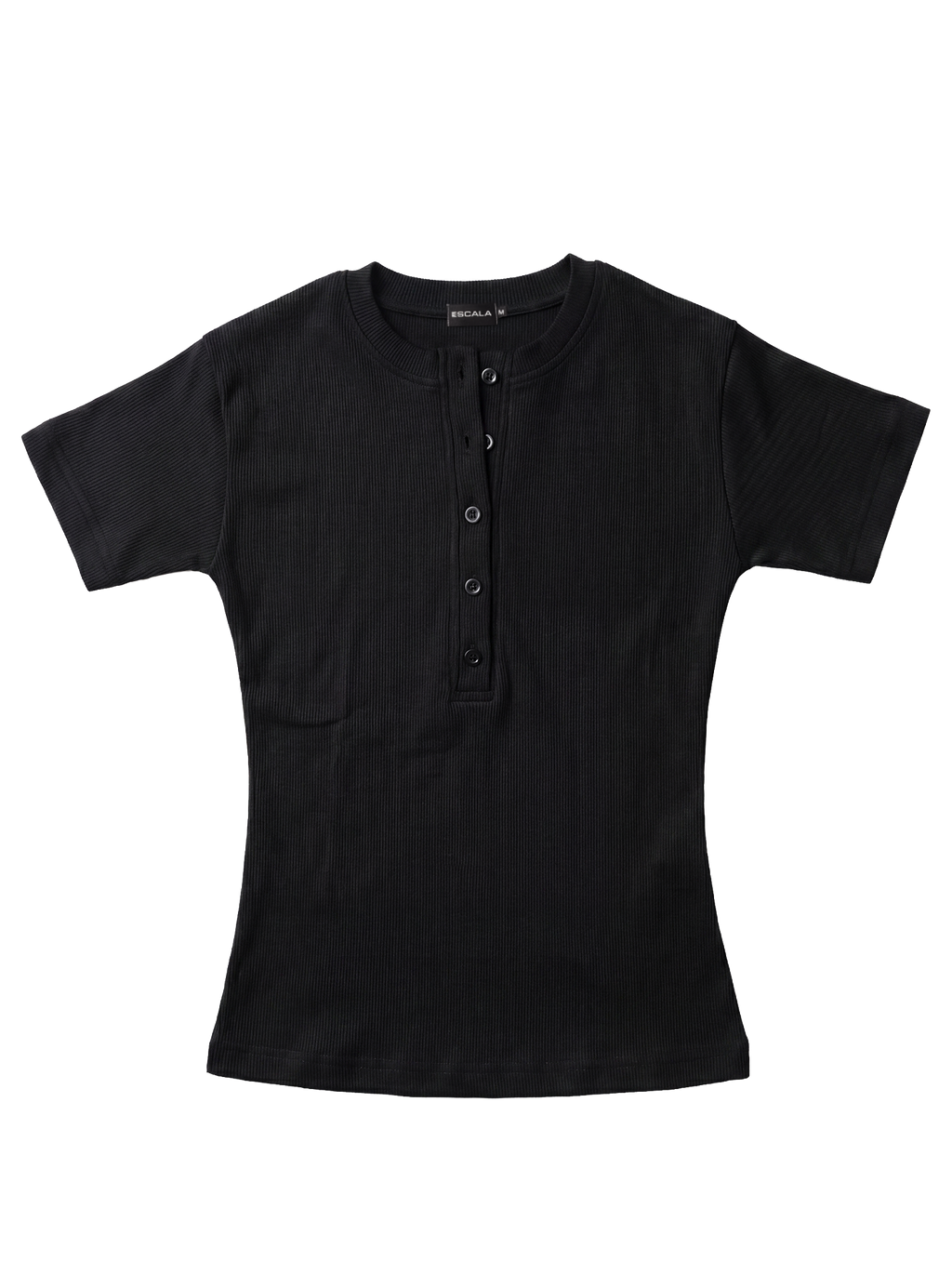 Black Henley Top