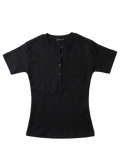 Black Henley Top
