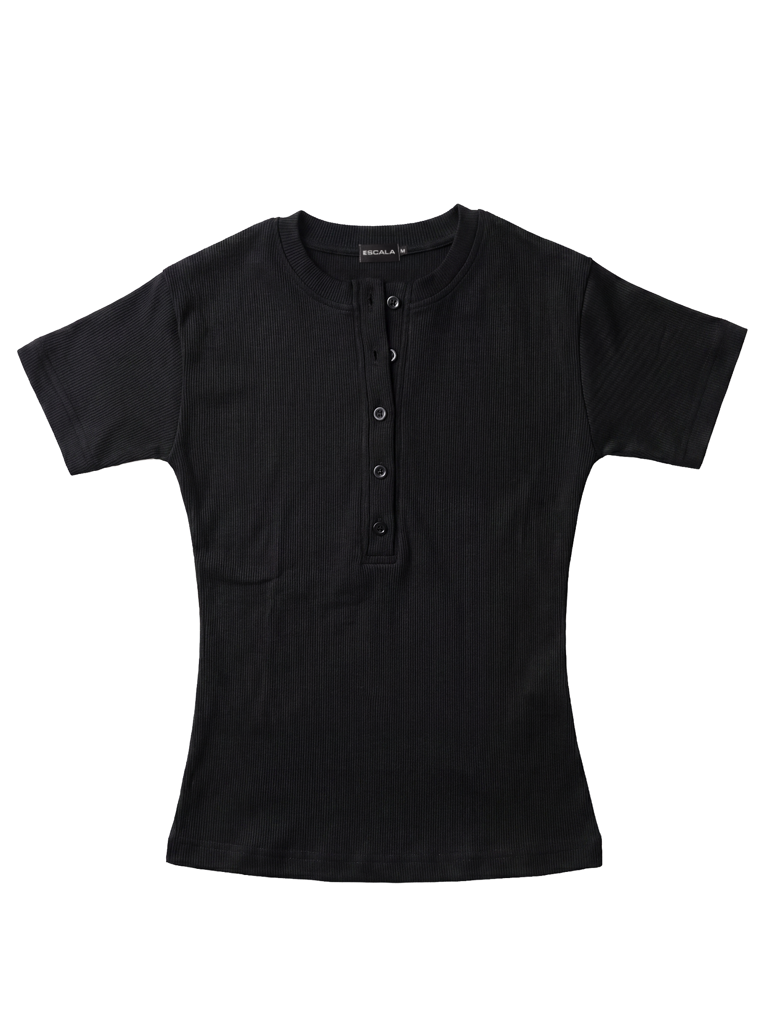 Black Henley Top