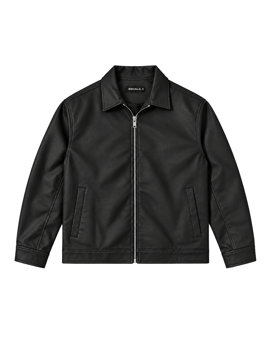 Noir Black Leather Jacket