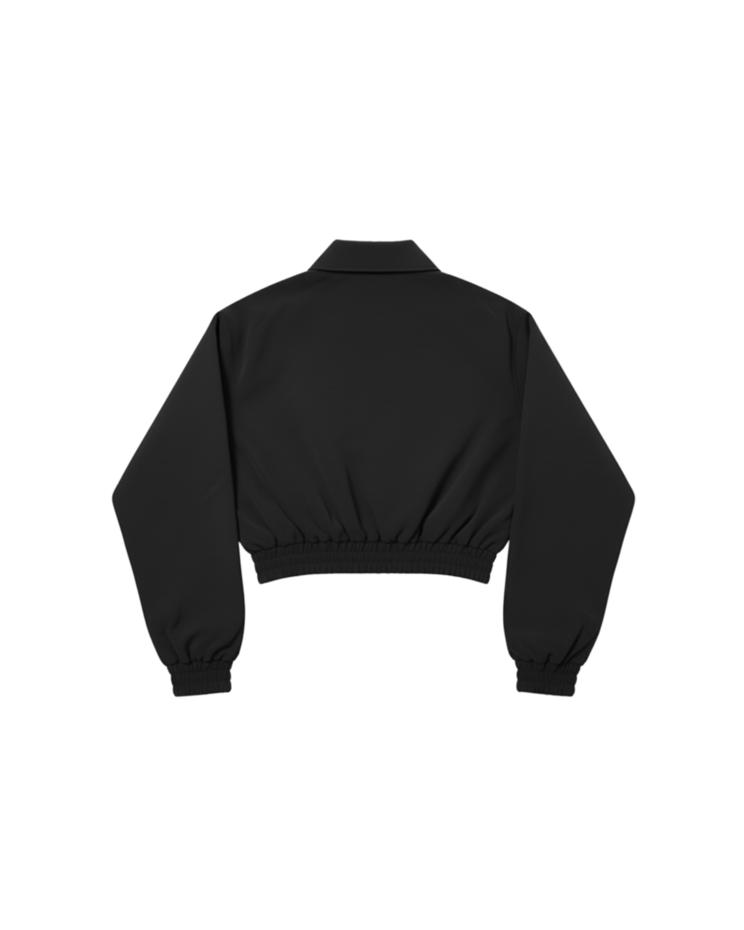Noir Cropped Leather Jacket