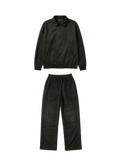 Obsidian Black Suede Tracksuit