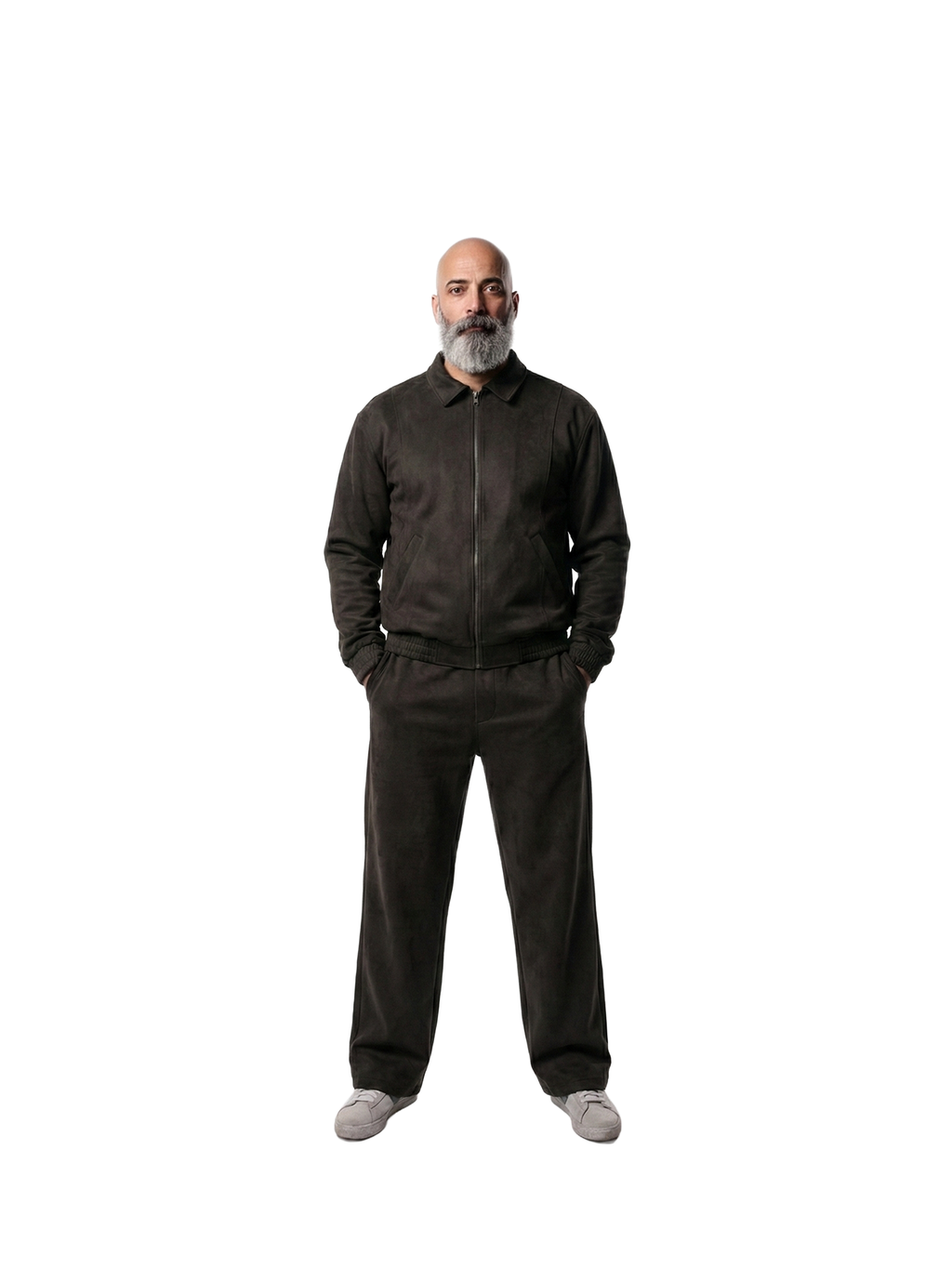 Obsidian Black Suede Pants