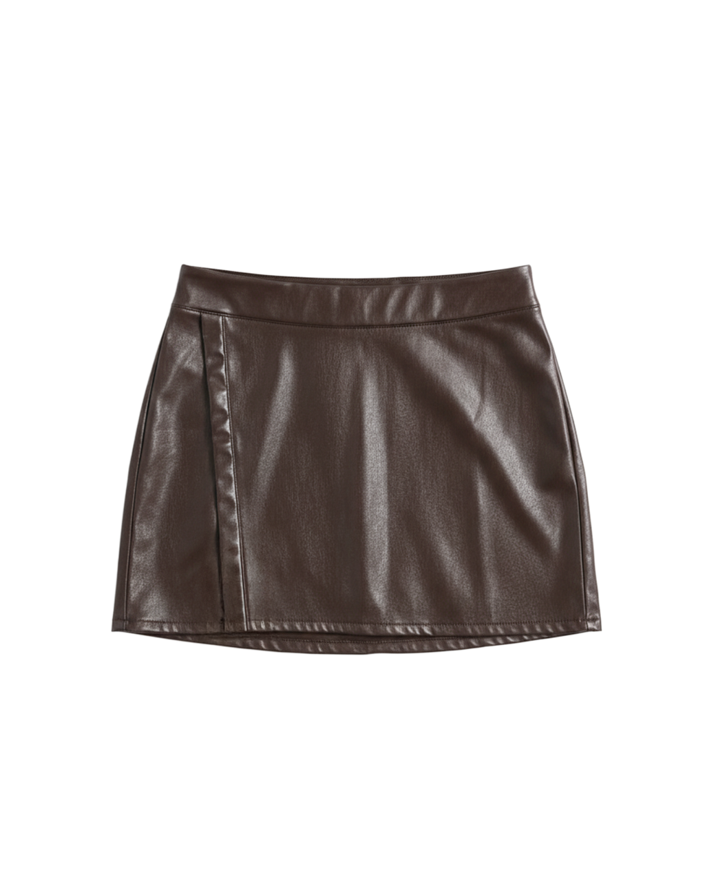 Brown Leather Skirt