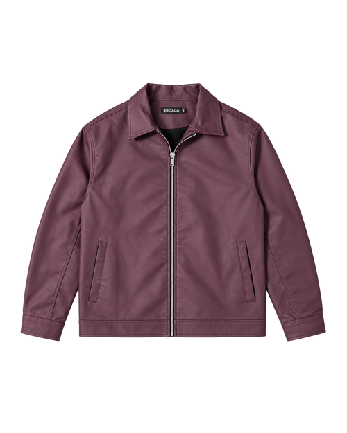 Burgundy Leather Jacket