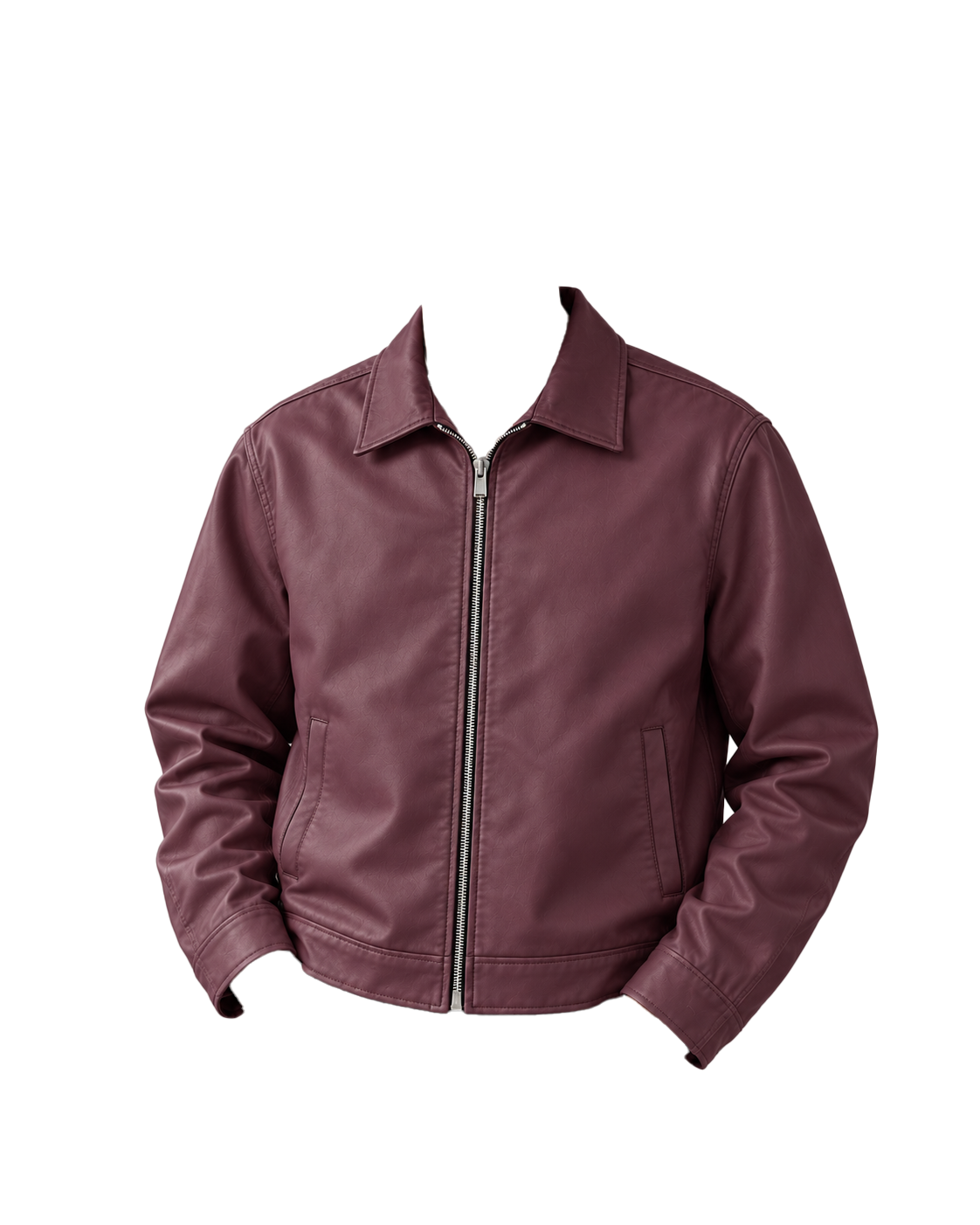 Burgundy Leather Jacket