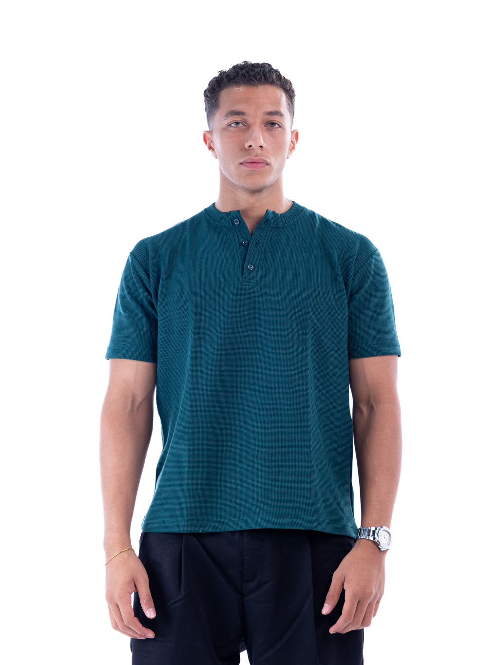 Olive Henley T-shirt