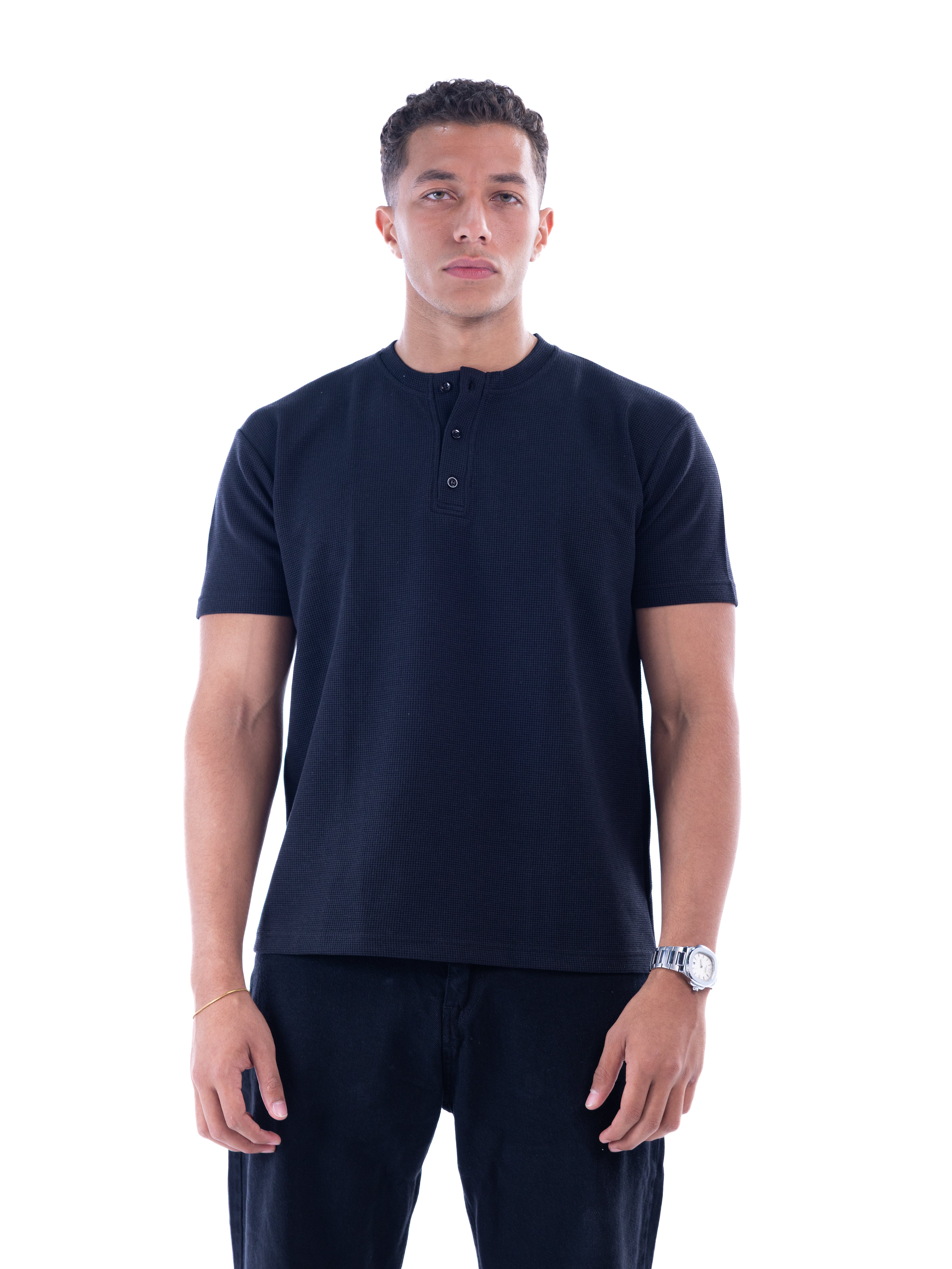 Black Henley T-shirt