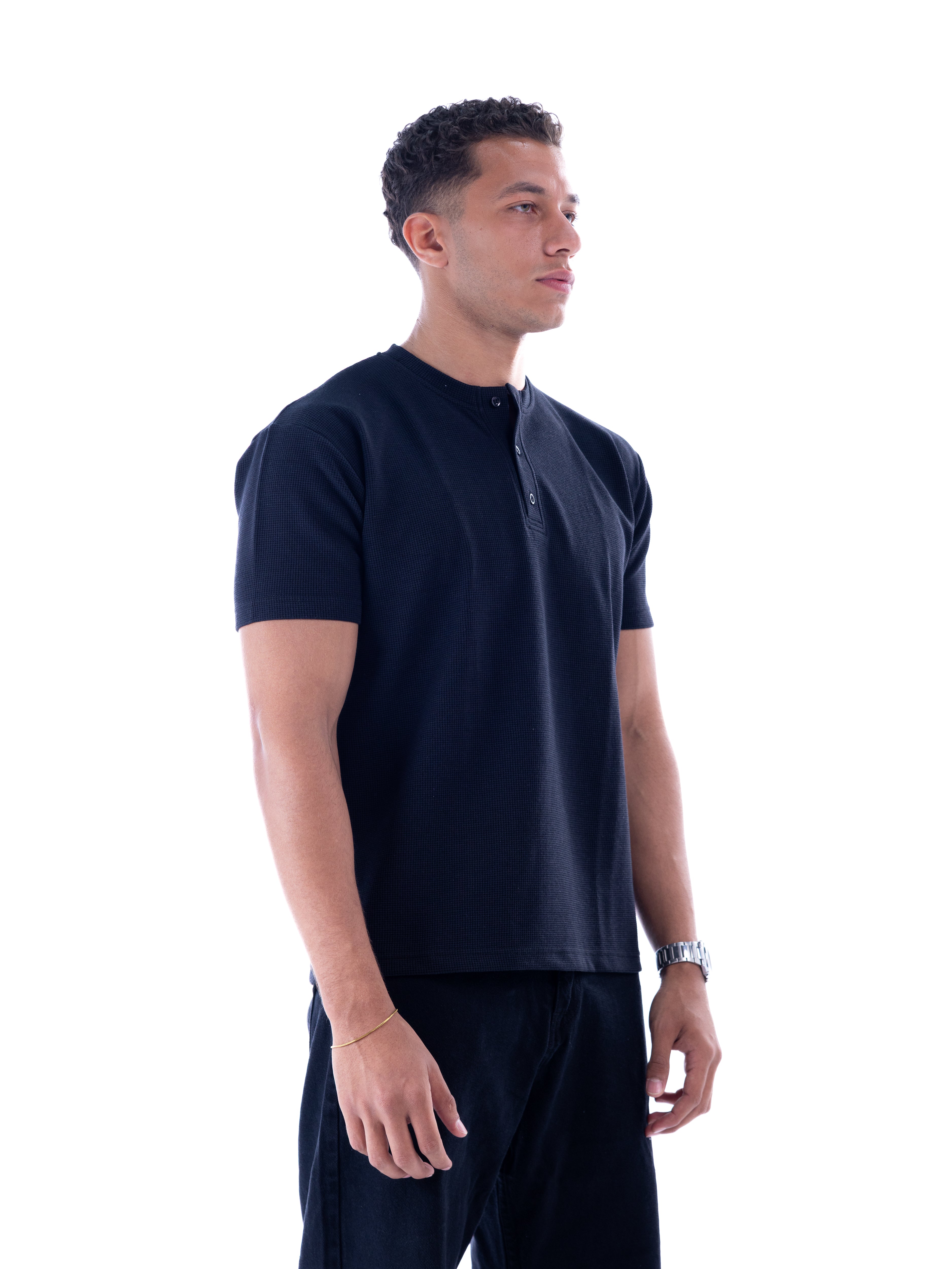 Black Henley T-shirt