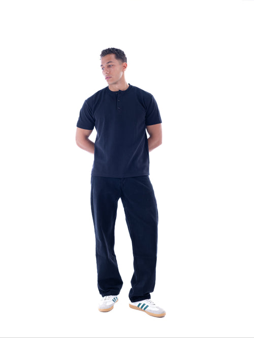 Black Henley T-shirt