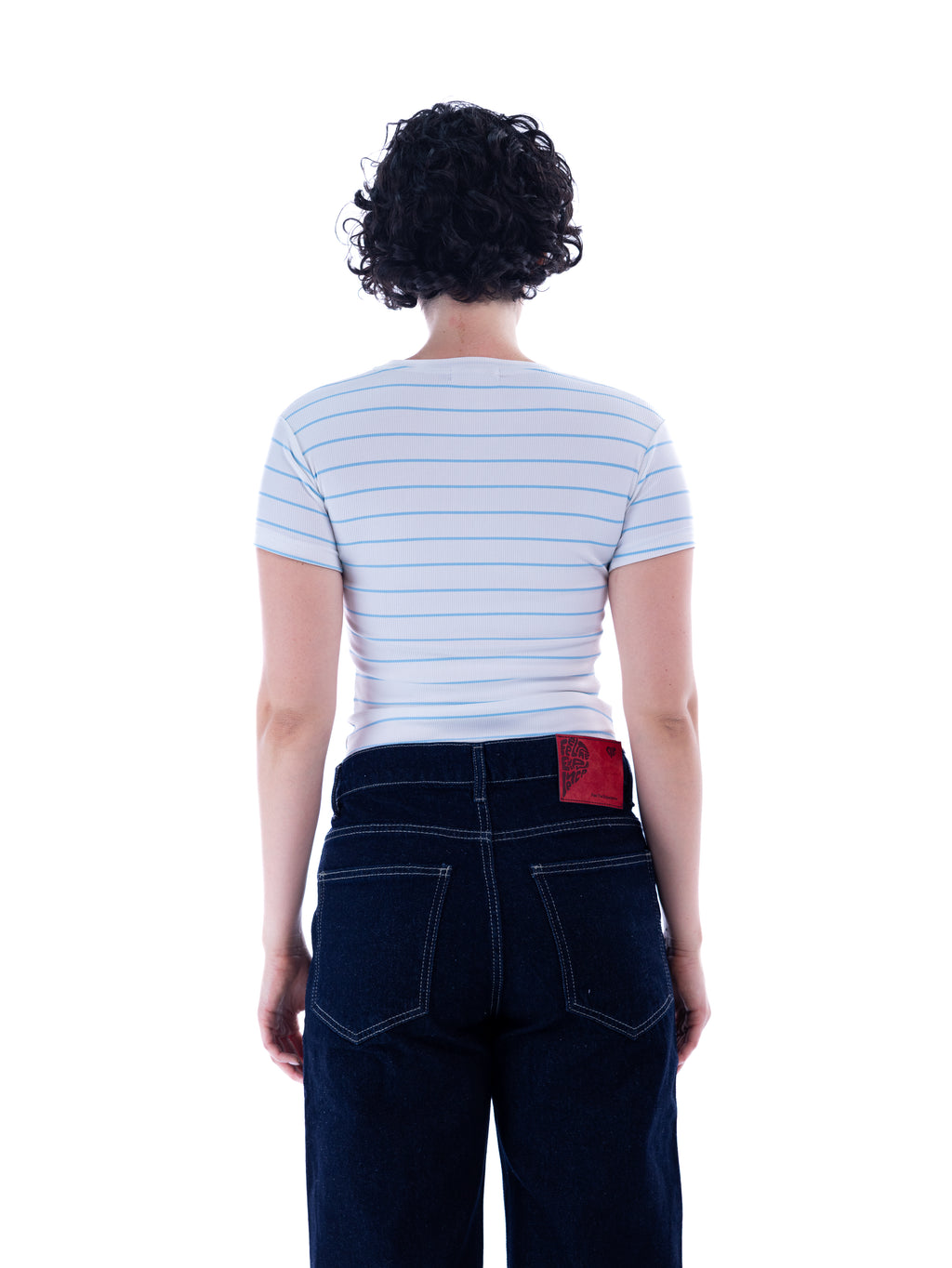 Blue Striped Baby Tee