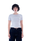 Olive Striped Baby Tee – Escala