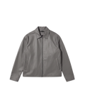 Grey Leather Jacket