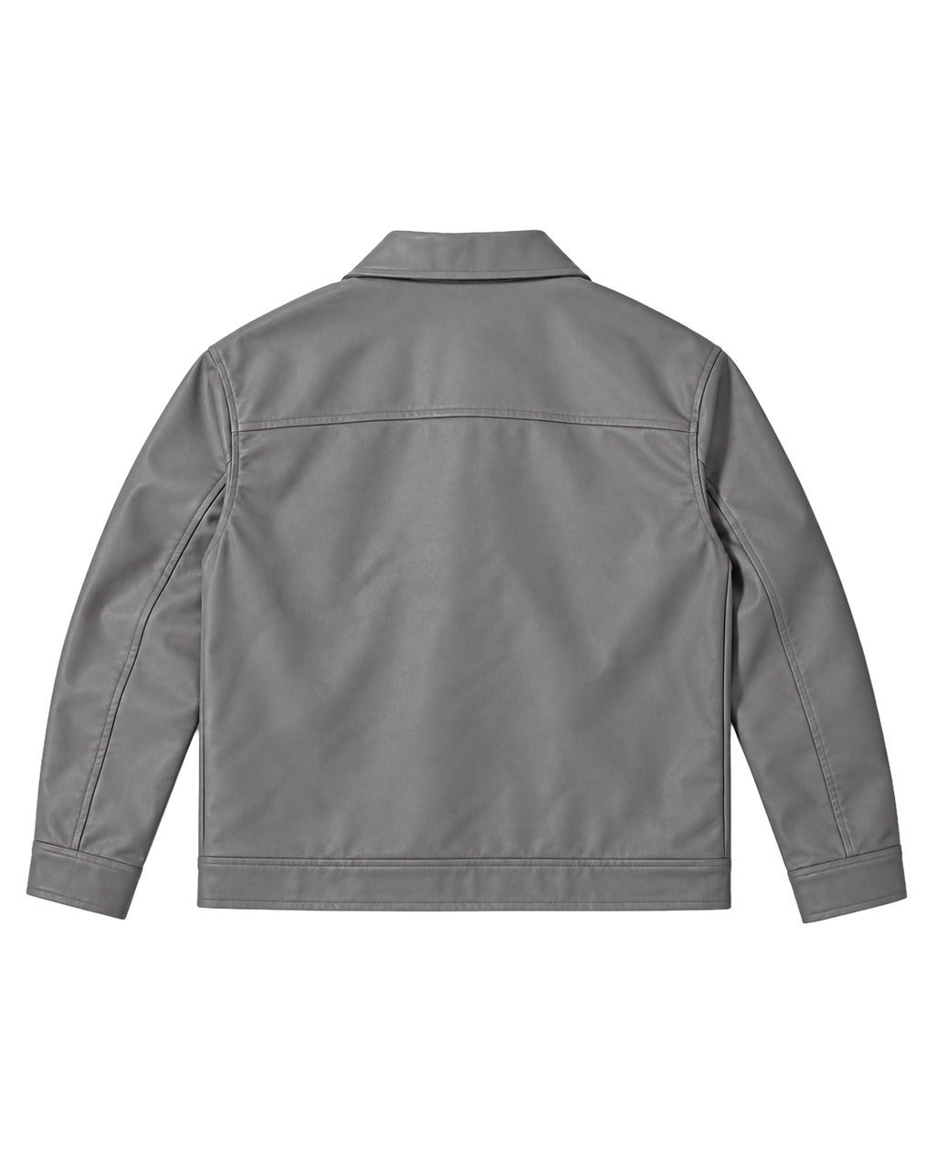 Grey Leather Jacket