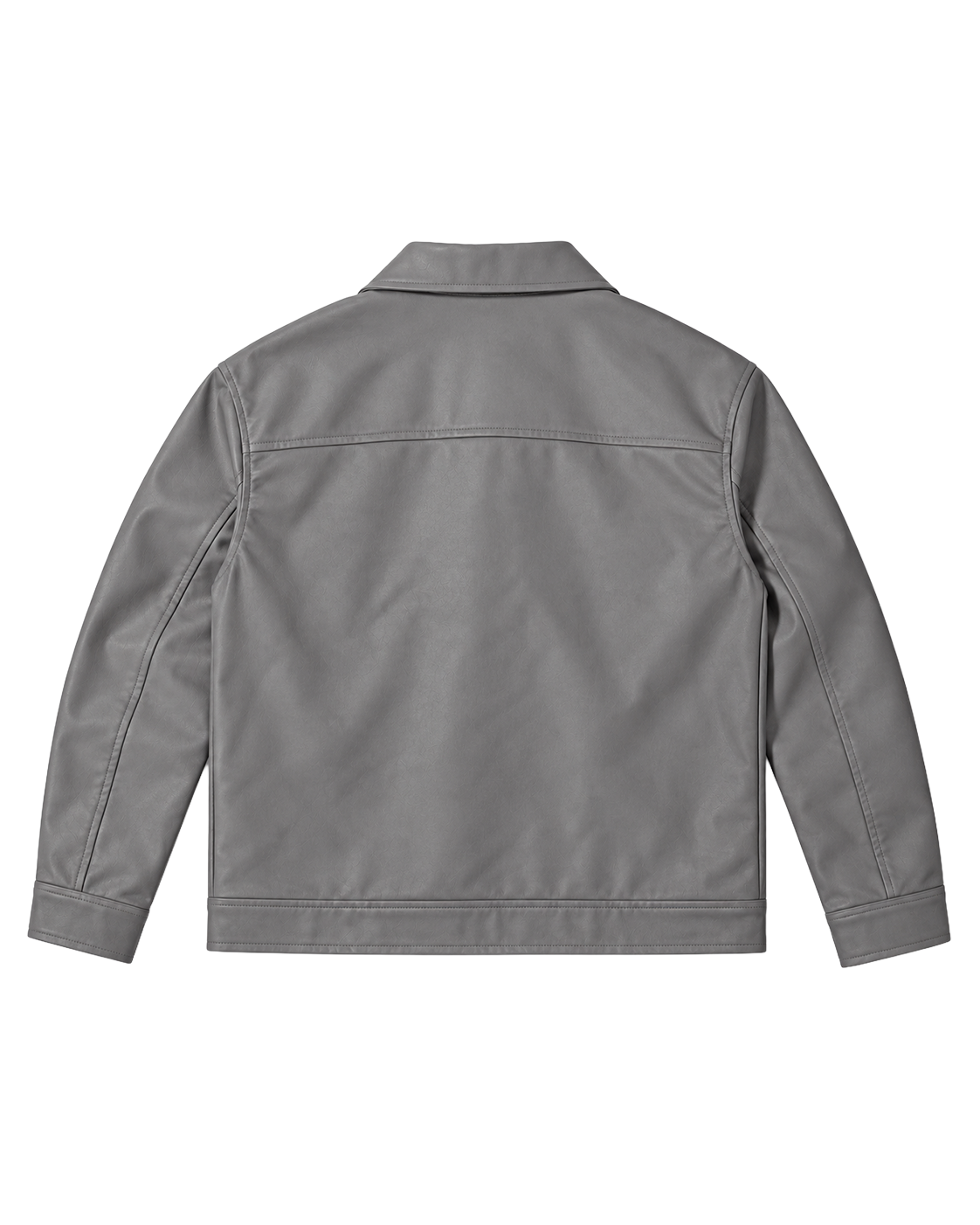 Grey Leather Jacket