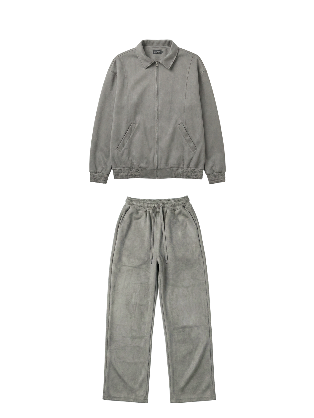 Graphite Grey Suede Tracksuit