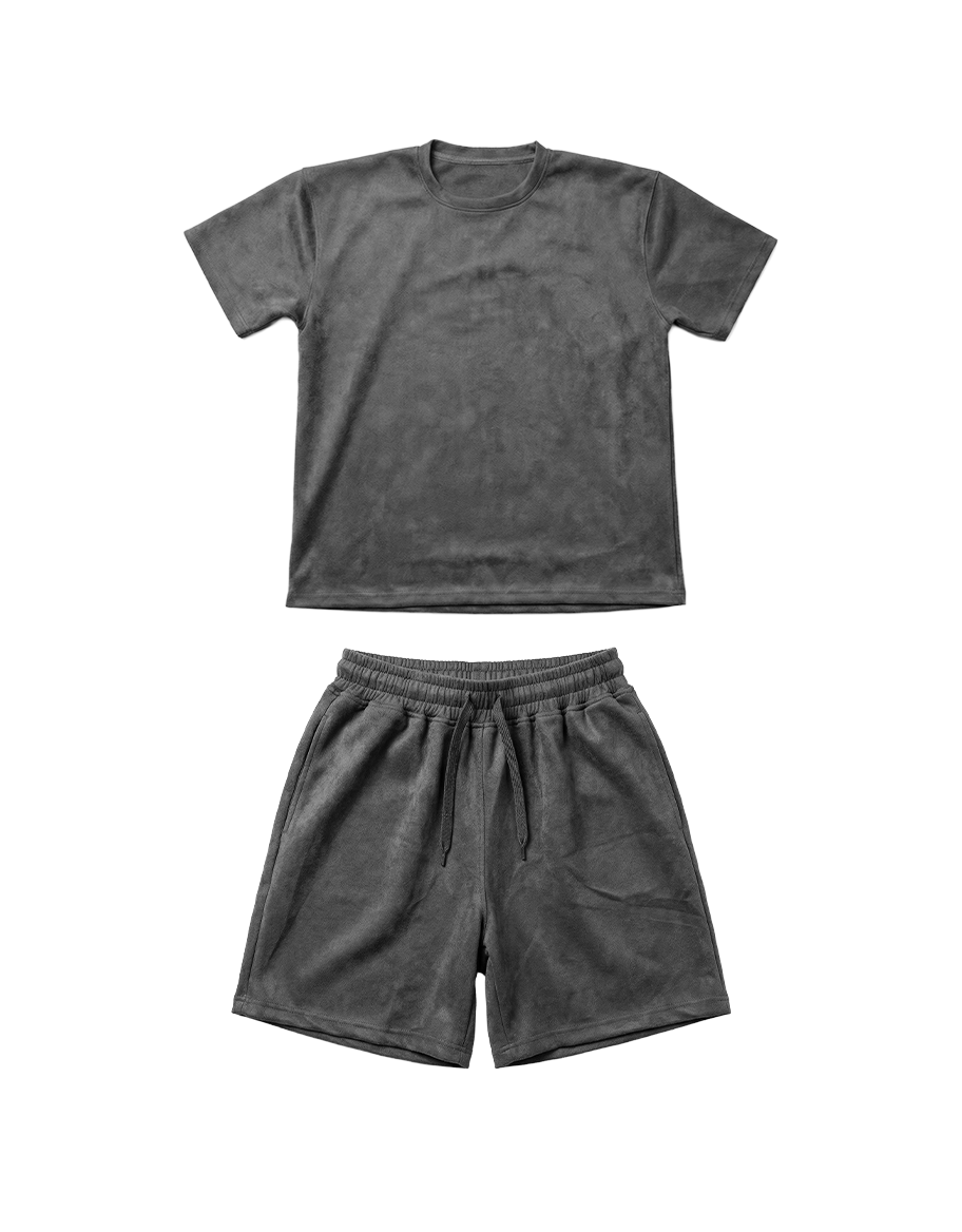 Grey Velvet Set