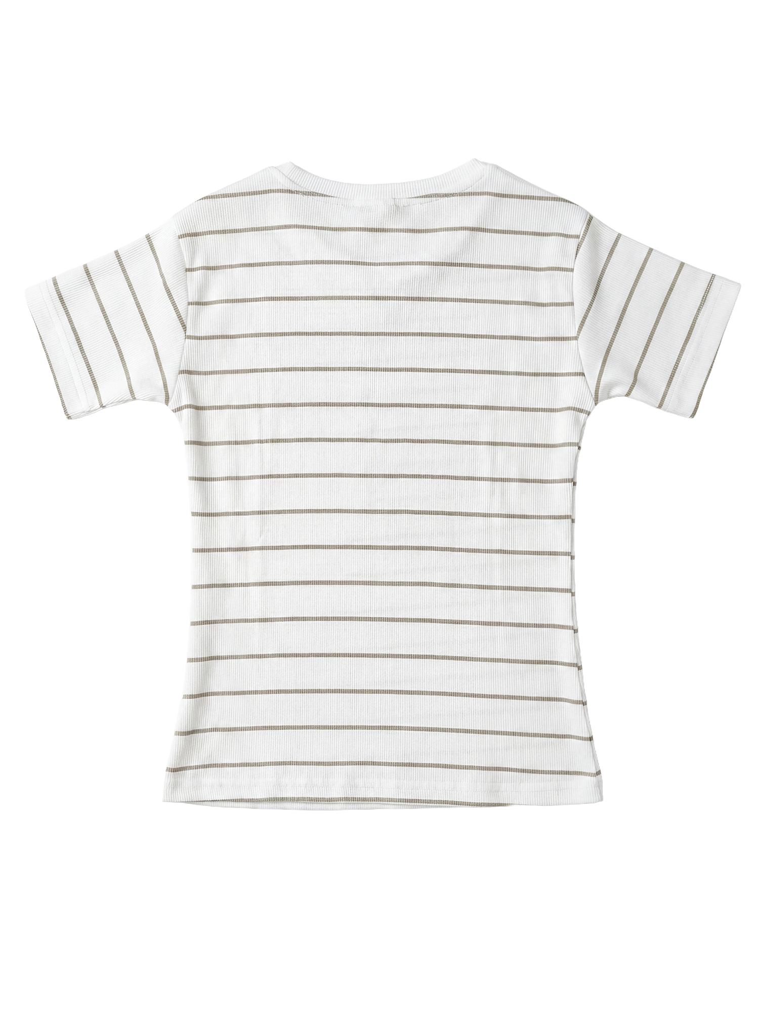 Olive Striped Baby Tee