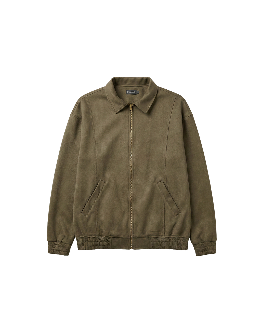 Forest Olive Suede Tracksuit