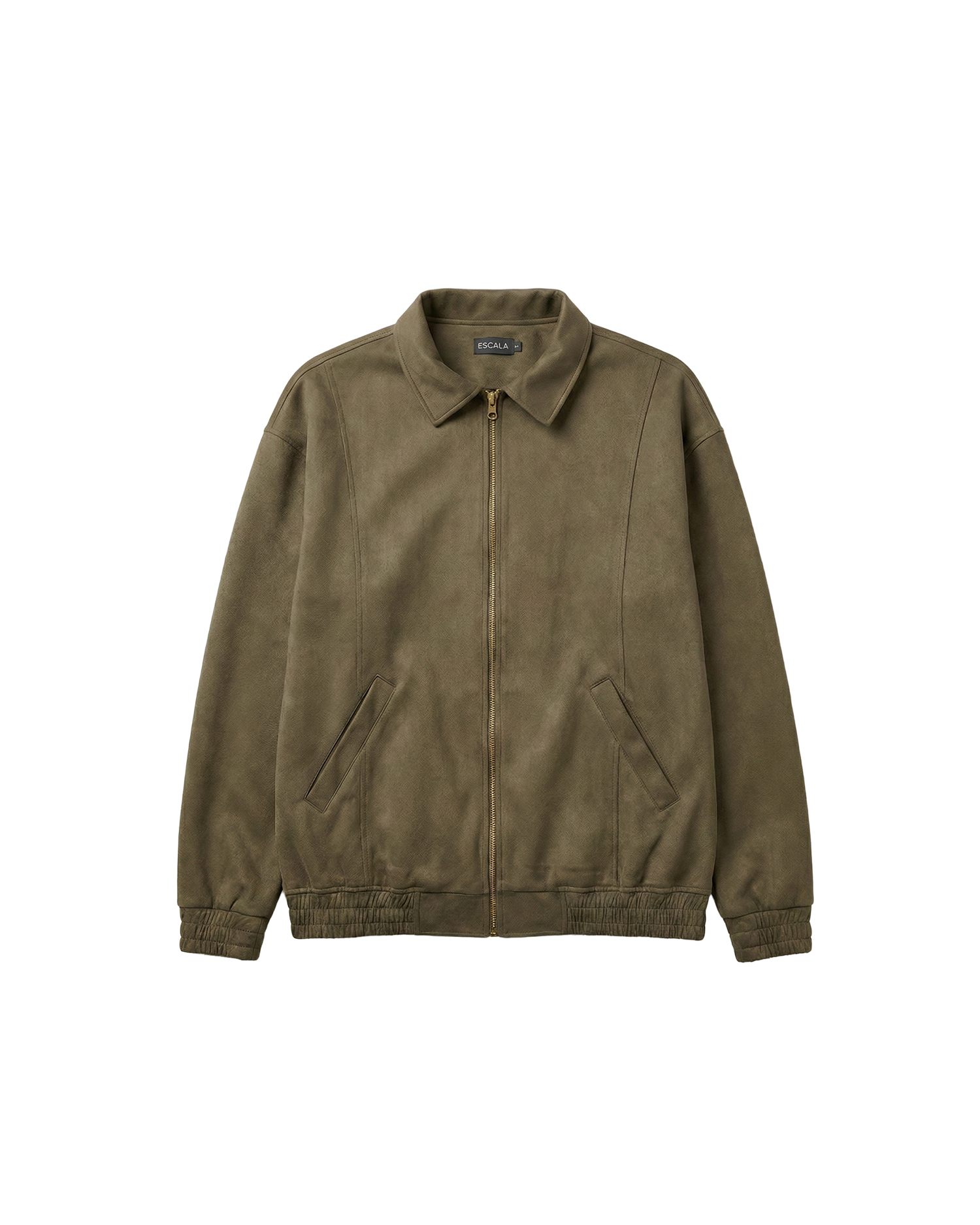 Forest Olive Suede Jacket