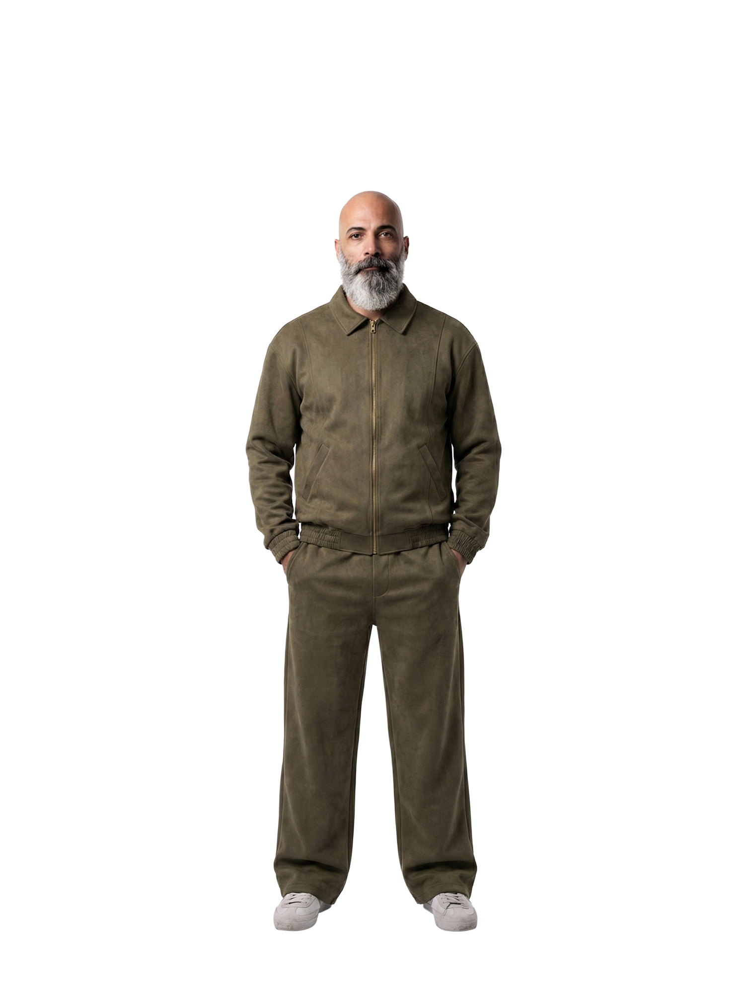 Forest Olive Suede Jacket