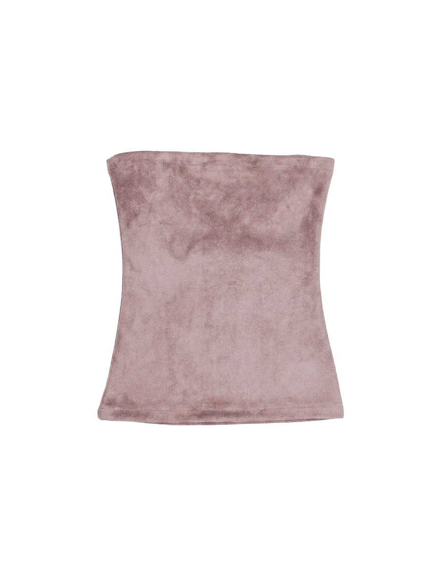 Pink Velvet Tube Top