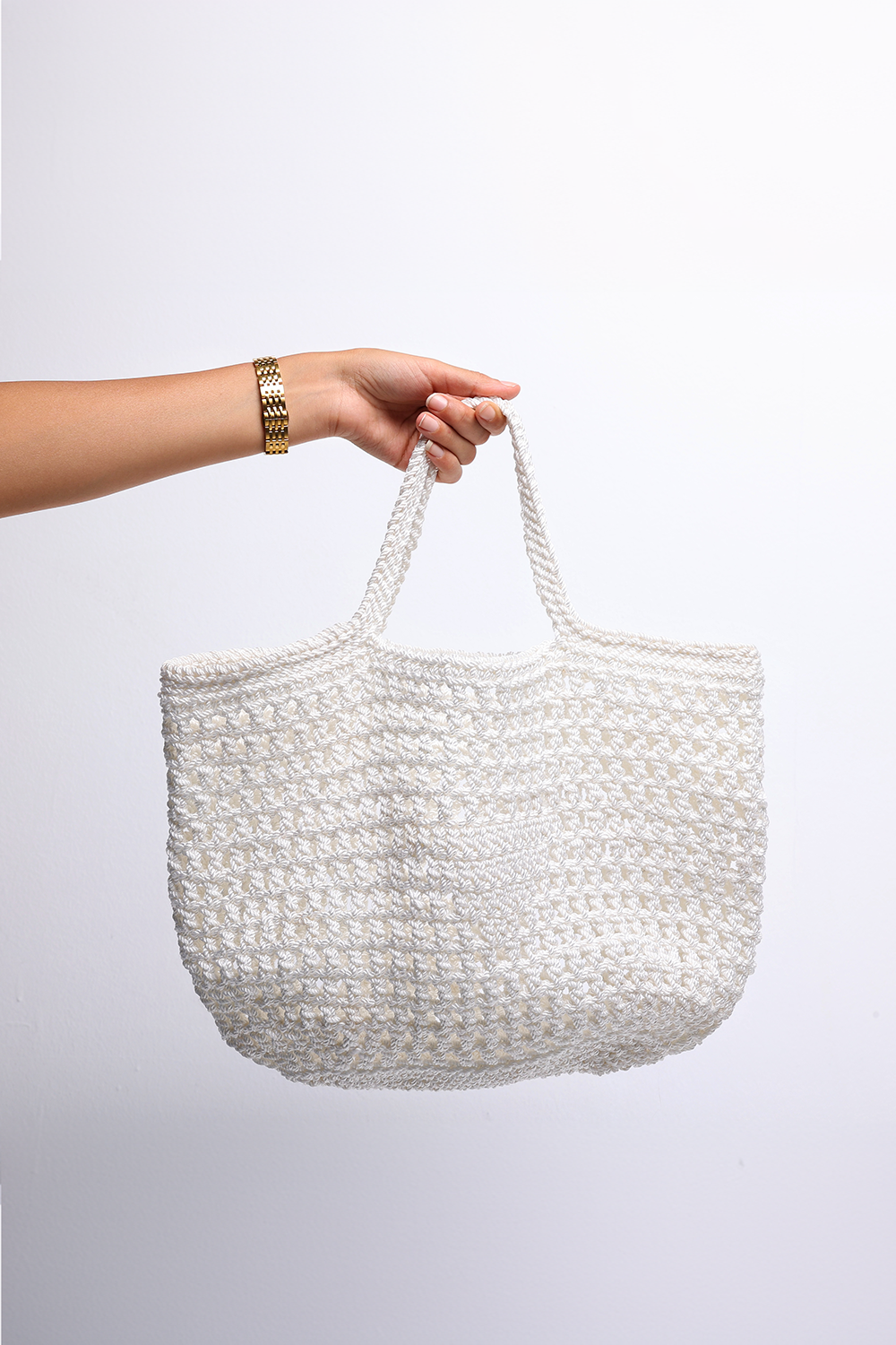 White Knit Bag