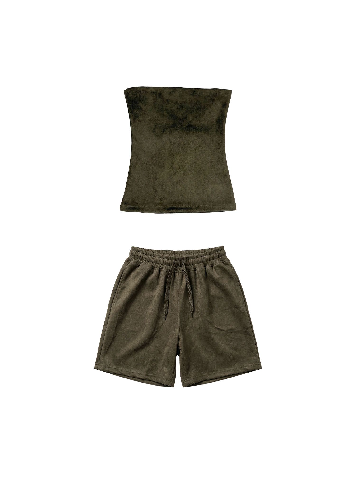 Olive Tube Top Set